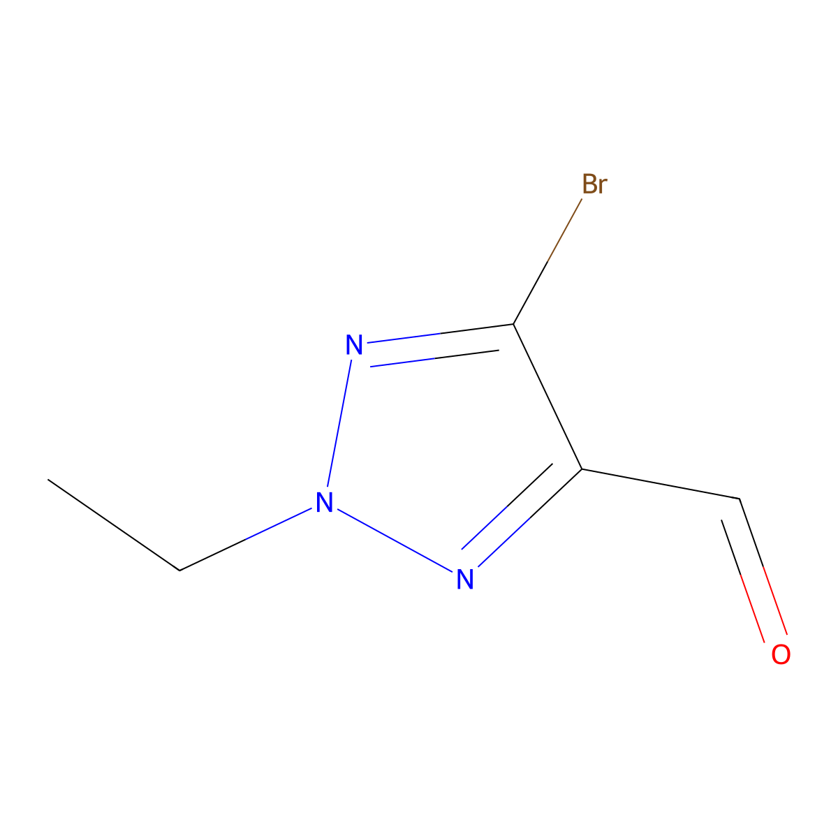 5-bromo-2-ethyl-2H-1,2,3-triazole-4-carbaldehyde molecular structure, CAS 2309458-30-6