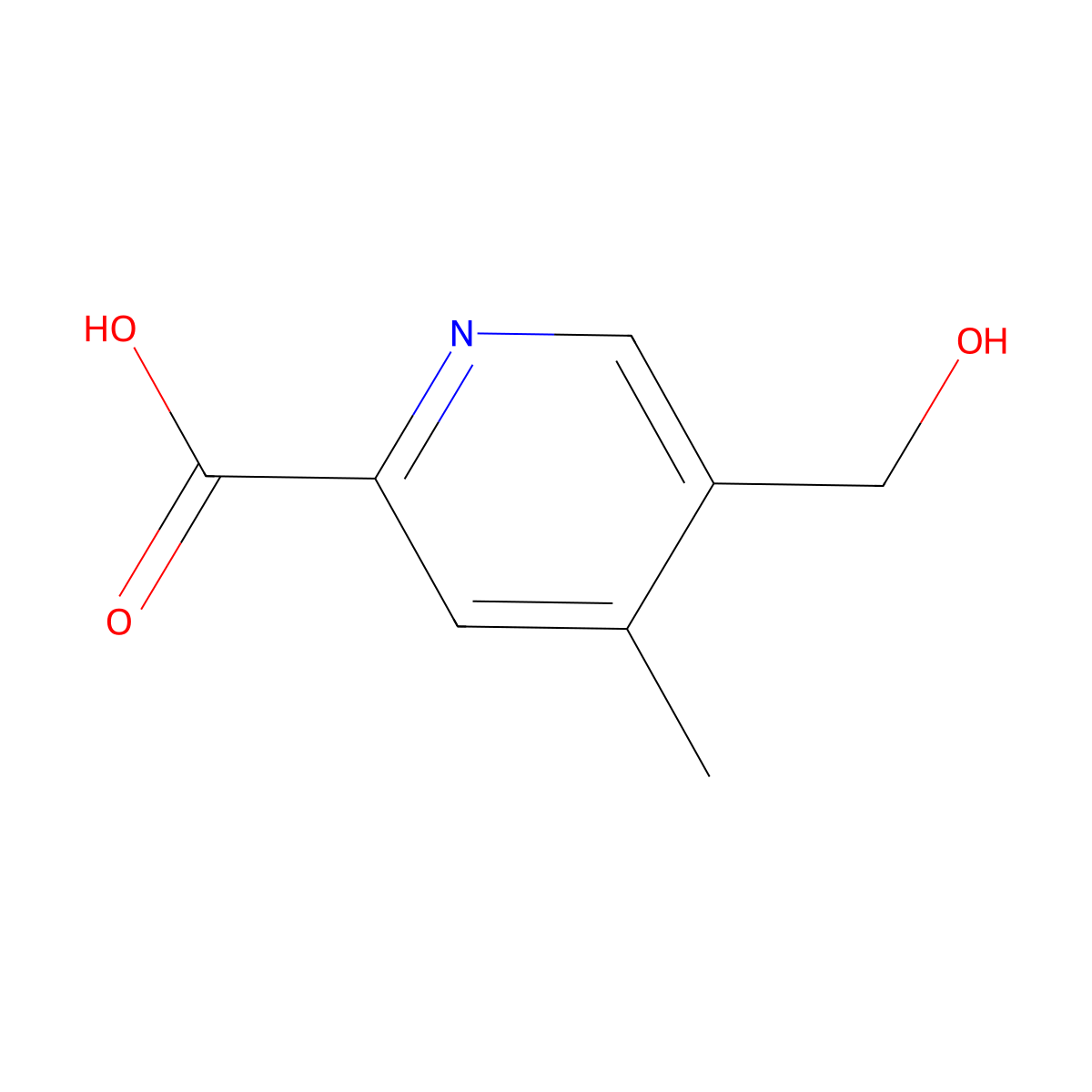 5-(Hydroxymethyl)-4-methylpyridine-2-carboxylic acid molecular structure, CAS 2309458-43-1