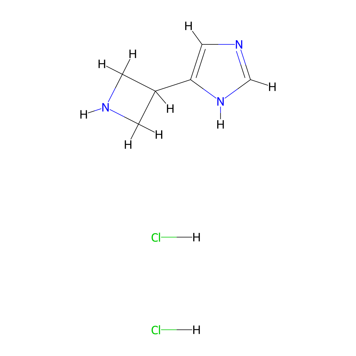 5-(azetidin-3-yl)-1H-imidazole dihydrochloride molecular structure, CAS 2309460-50-0