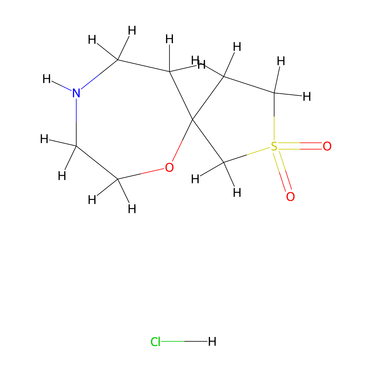 6-Oxa-2lambda6-thia-9-azaspiro[4.6]undecane-2,2-dione hydrochloride molecular structure, CAS 2309460-62-4