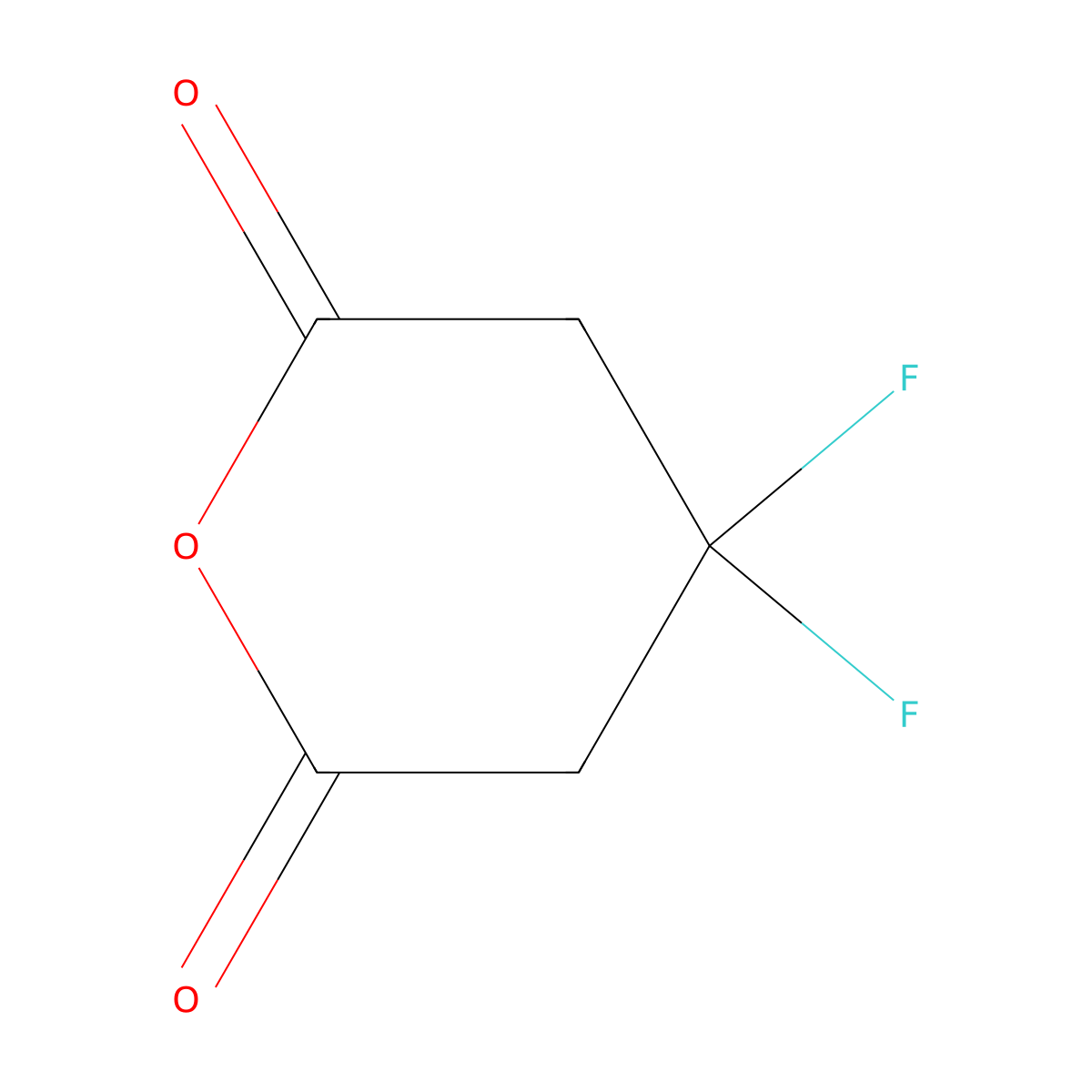 4,4-Difluorooxane-2,6-dione molecular structure, CAS 2309460-79-3
