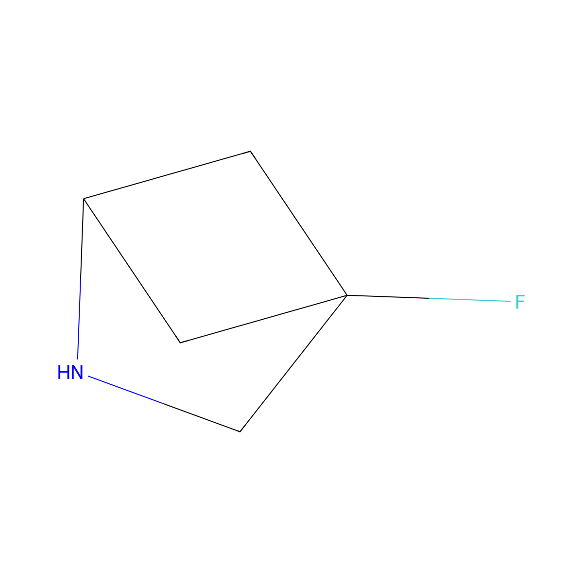 4-Fluoro-2-azabicyclo[2.1.1]hexane molecular structure, CAS 2309462-54-0
