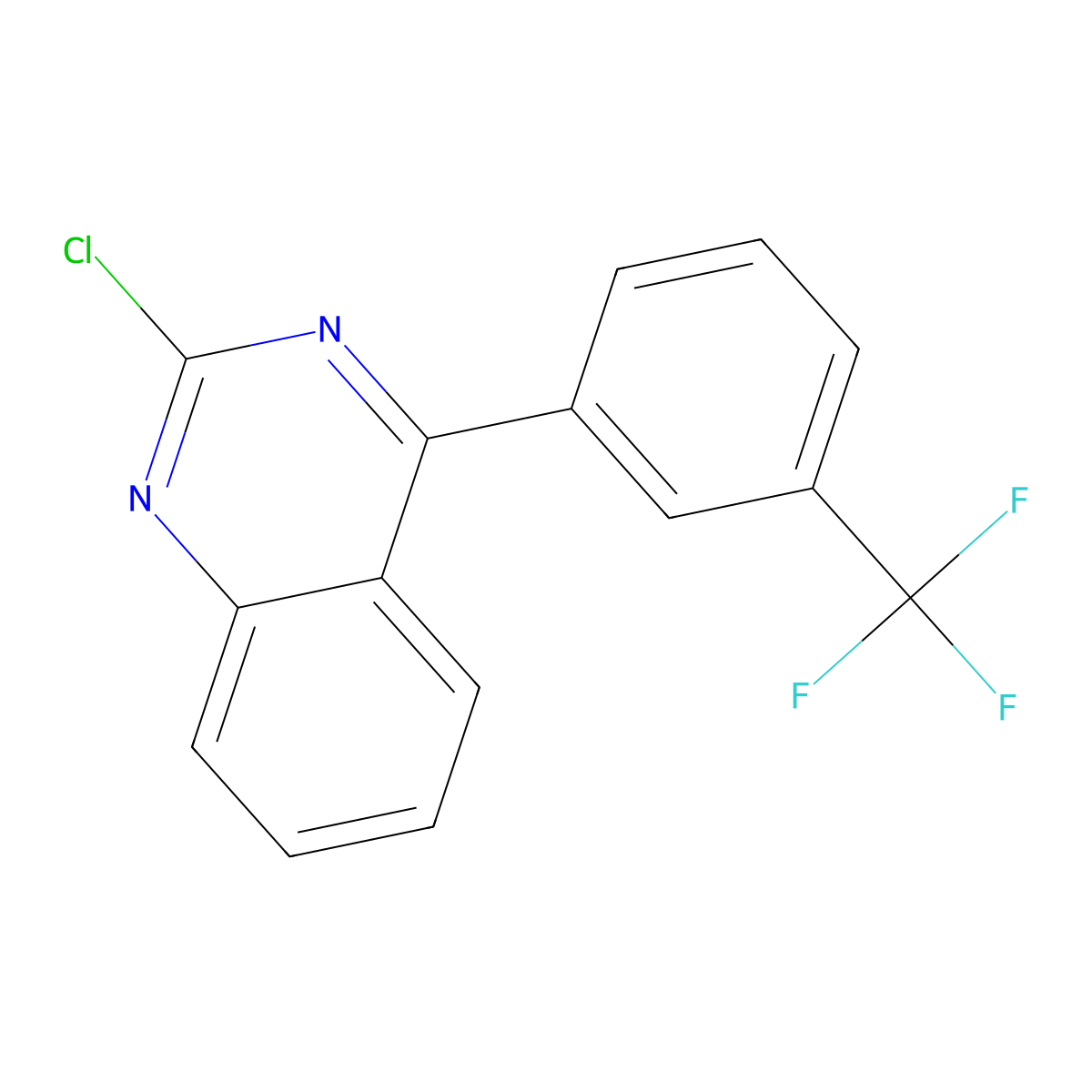 2-Chloro-4-[3-(trifluoromethyl)phenyl]quinazoline molecular structure, CAS 2309463-06-5