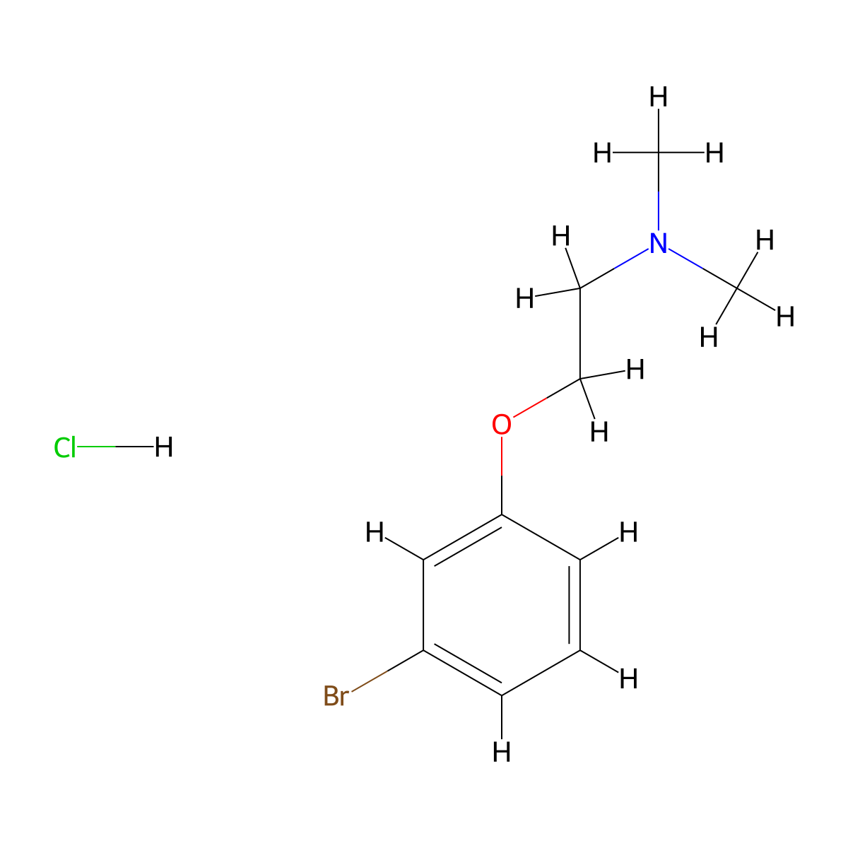 [2-(3-Bromophenoxy)ethyl]dimethylamine hydrochloride molecular structure, CAS 2309463-10-1