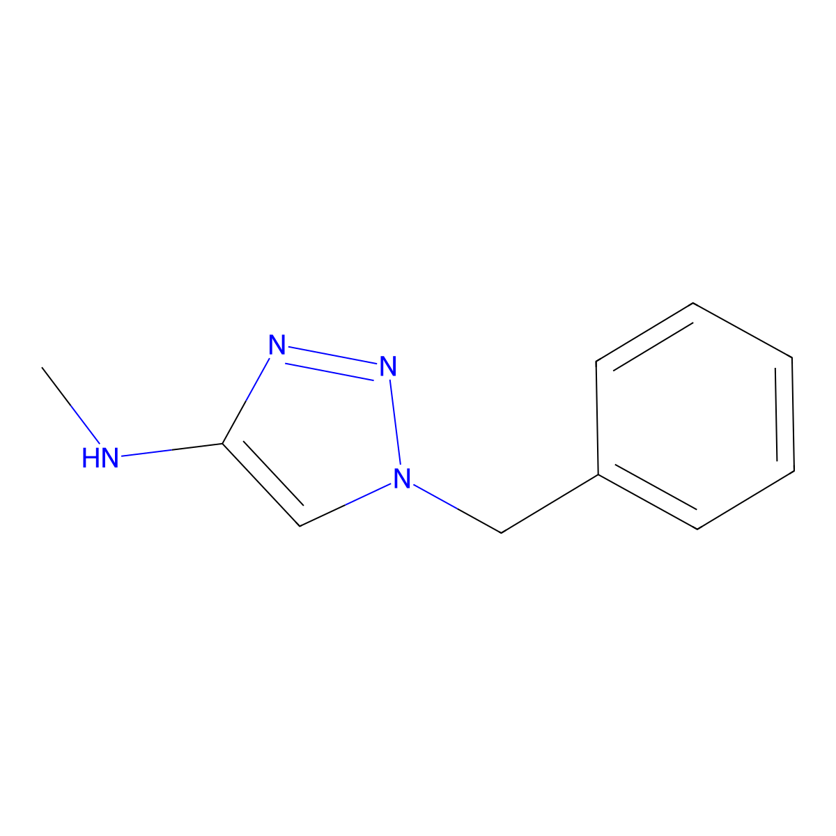 1-benzyl-N-methyl-1H-1,2,3-triazol-4-amine molecular structure, CAS 2309463-48-5