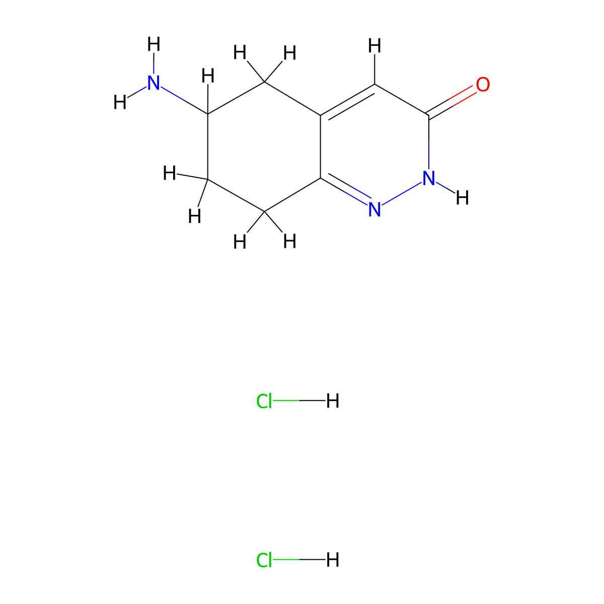 6-Amino-2,3,5,6,7,8-hexahydrocinnolin-3-one dihydrochloride molecular structure, CAS 2309464-23-9