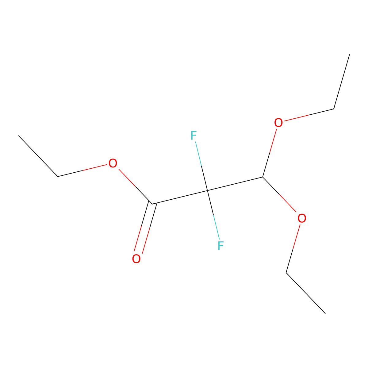 Ethyl 3,3-diethoxy-2,2-difluoropropanoate molecular structure, CAS 2309465-26-5