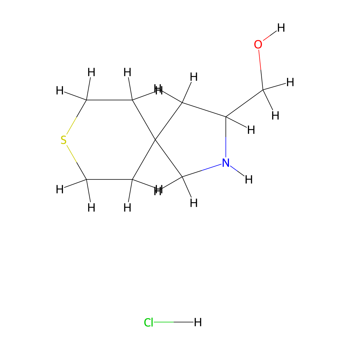 {8-Thia-2-azaspiro[4.5]decan-3-yl}methanol hydrochloride molecular structure, CAS 2309465-63-0