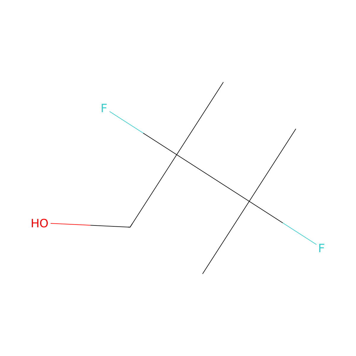 2,3-Difluoro-2,3-dimethylbutan-1-ol molecular structure, CAS 2309465-68-5