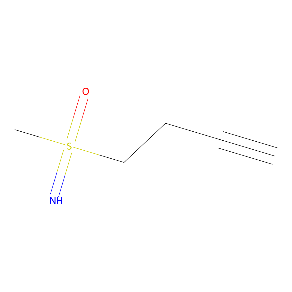 4-(S-methylsulfonimidoyl)but-1-yne molecular structure, CAS 2309466-18-8