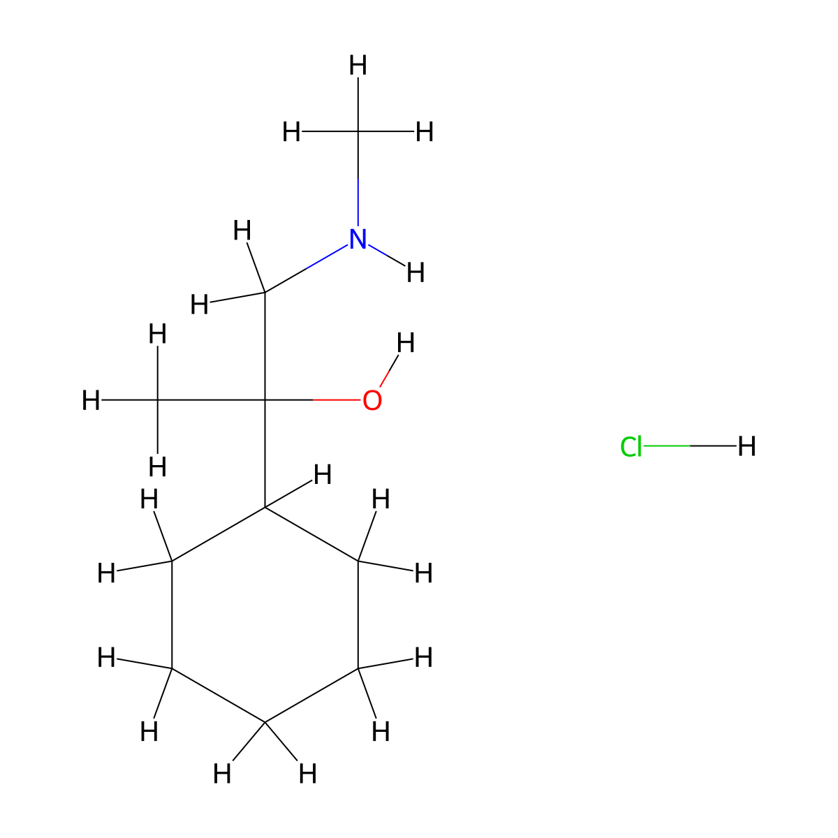 2-Cyclohexyl-1-(methylamino)propan-2-ol hydrochloride molecular structure, CAS 2309468-69-5