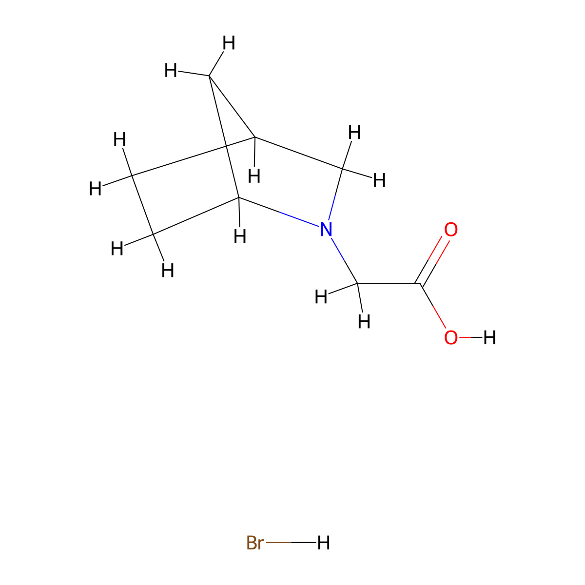 2-{2-Azabicyclo[2.2.1]heptan-2-yl}acetic acid hydrobromide molecular structure, CAS 2309473-90-1
