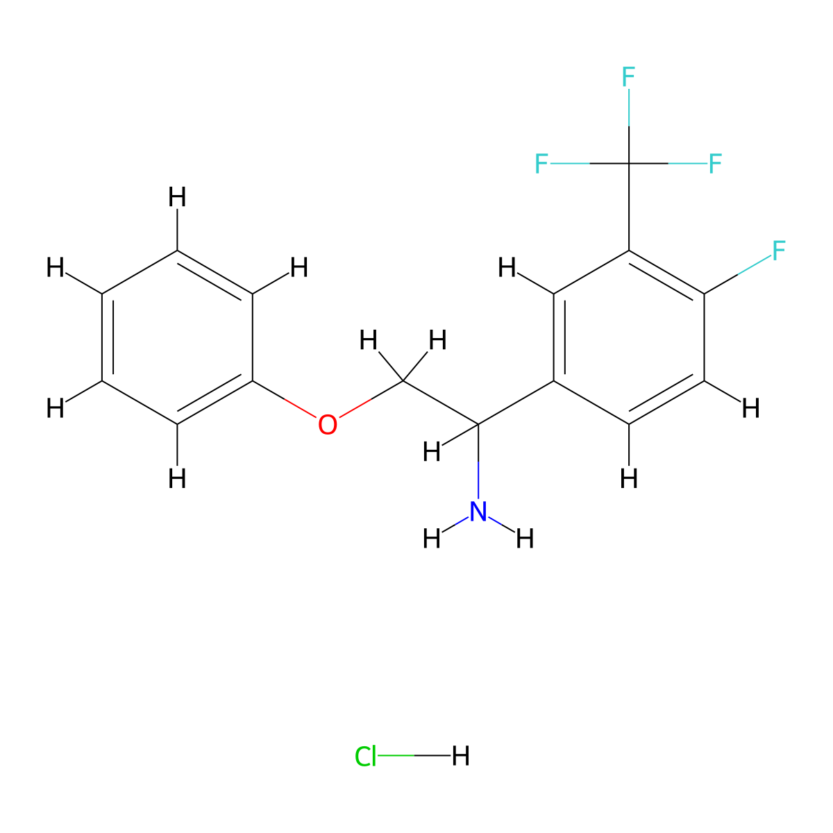 1-[4-Fluoro-3-(trifluoromethyl)phenyl]-2-phenoxyethanamine;hydrochloride molecular structure, CAS 2309474-50-6