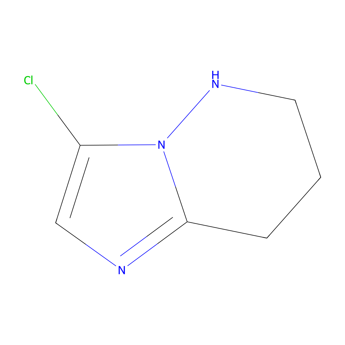 3-chloro-5H,6H,7H,8H-imidazo[1,2-b]pyridazine molecular structure, CAS 2309474-81-3
