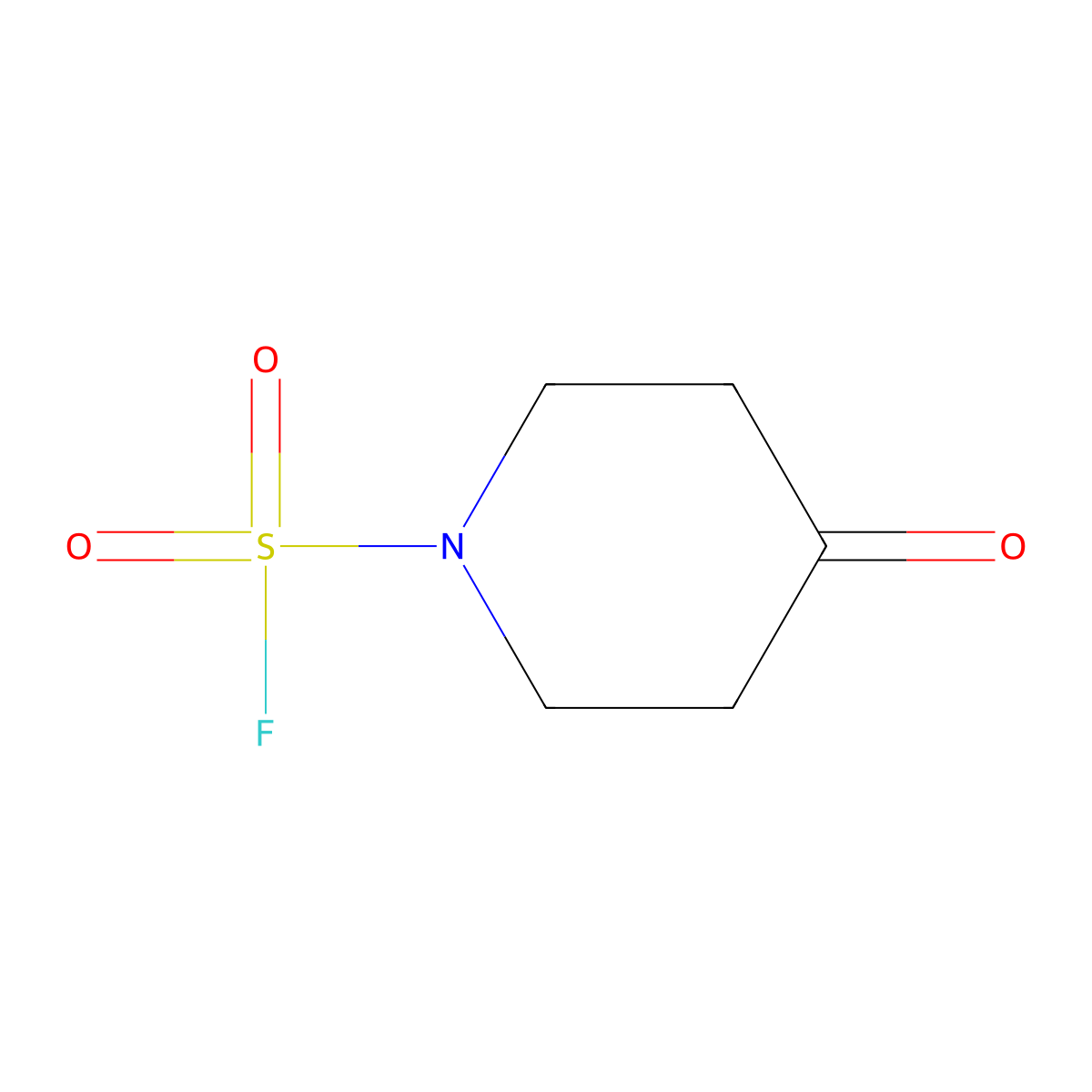 4-Oxopiperidine-1-sulfonyl fluoride molecular structure, CAS 2309476-52-4