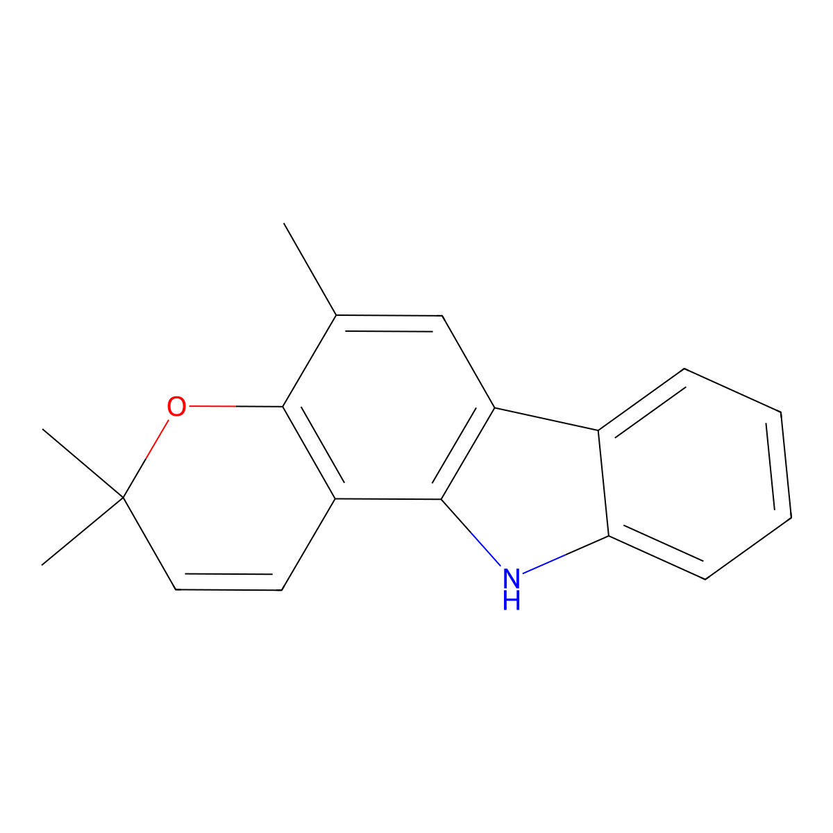 Girinimbine molecular structure, CAS 23095-44-5