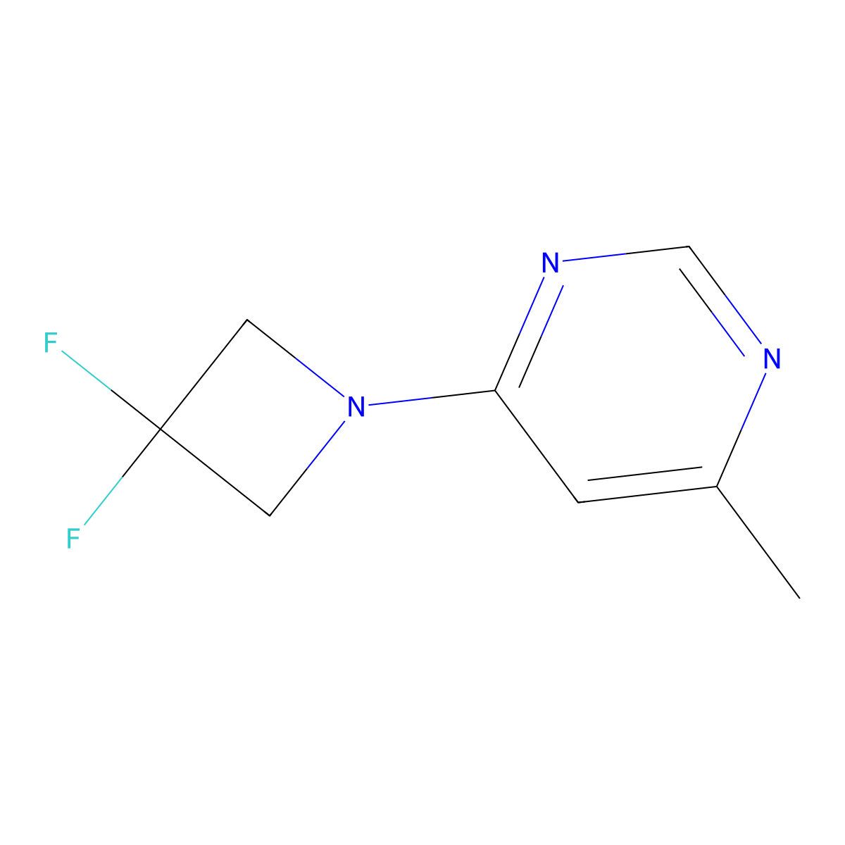 4-(3,3-Difluoroazetidin-1-yl)-6-methylpyrimidine molecular structure, CAS 2309522-00-5
