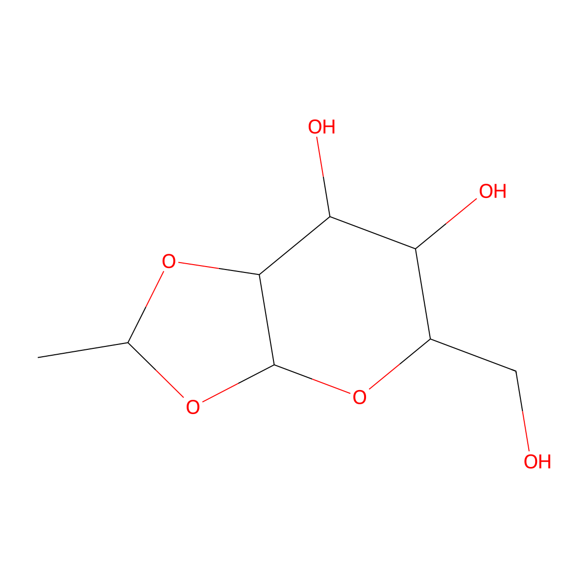 1,2-O-Ethylidene(R,S)-b-D-mannopyranose molecular structure, CAS 230953-16-9