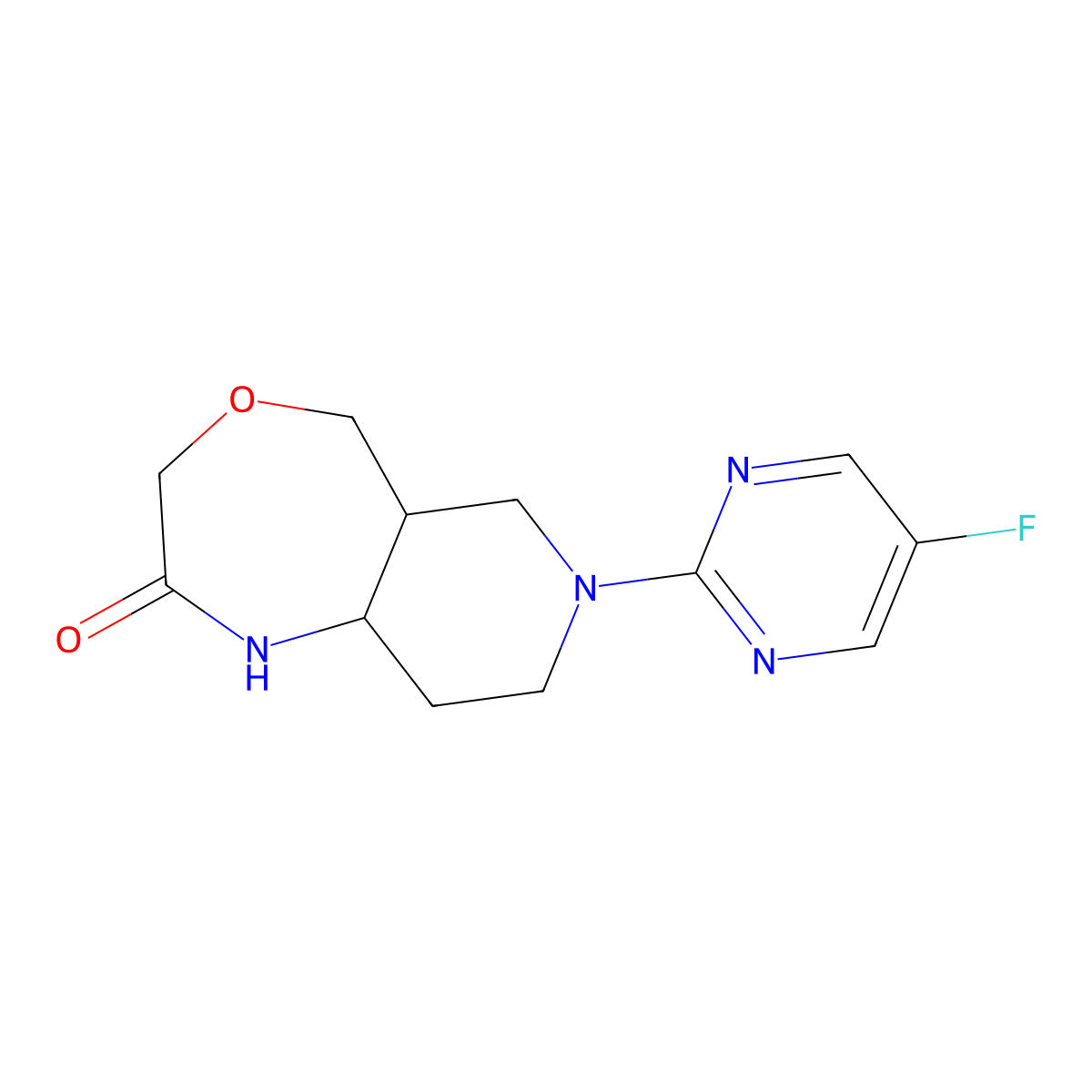7-(5-Fluoropyrimidin-2-yl)-decahydropyrido[4,3-e][1,4]oxazepin-2-one molecular structure, CAS 2309541-06-6