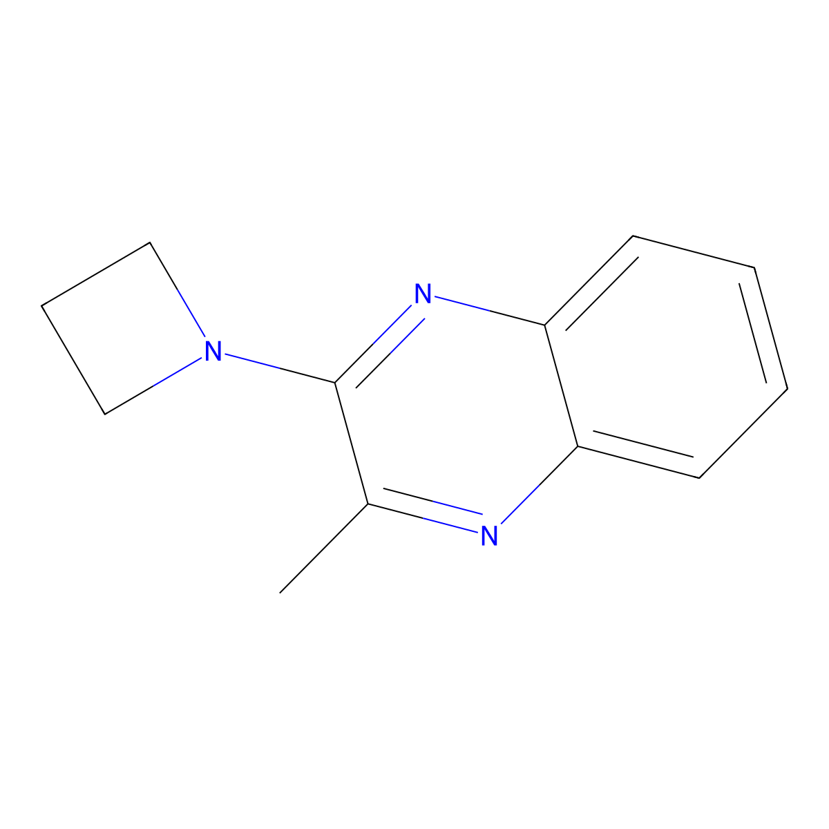 2-(Azetidin-1-yl)-3-methylquinoxaline molecular structure, CAS 2309552-36-9