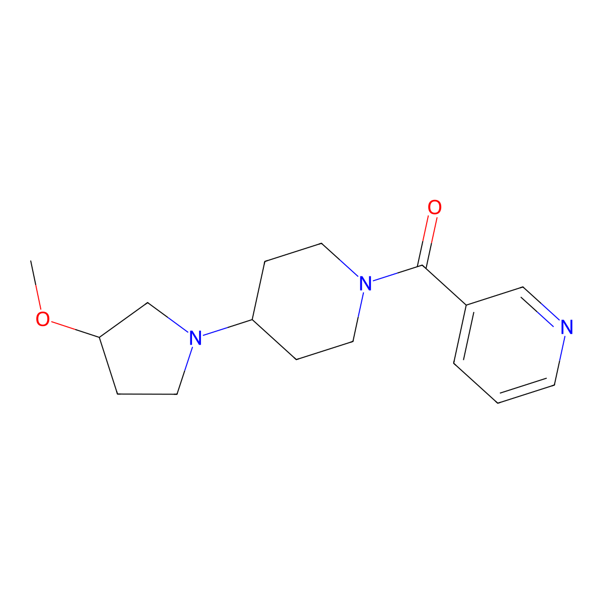 3-[4-(3-Methoxypyrrolidin-1-yl)piperidine-1-carbonyl]pyridine molecular structure, CAS 2309552-78-9