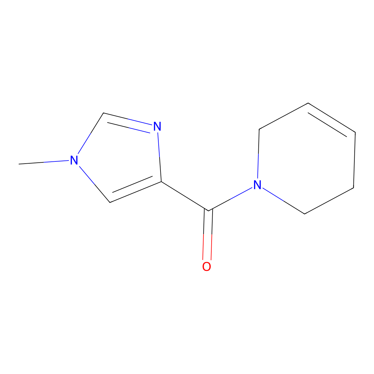 1-(1-methyl-1H-imidazole-4-carbonyl)-1,2,3,6-tetrahydropyridine molecular structure, CAS 2309552-89-2