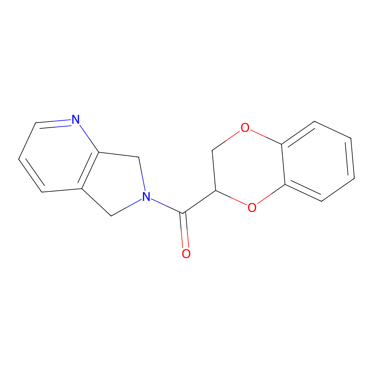 (2,3-dihydrobenzo[b][1,4]dioxin-2-yl)(5H-pyrrolo[3,4-b]pyridin-6(7H)-yl)methanone molecular structure, CAS 2309555-94-8