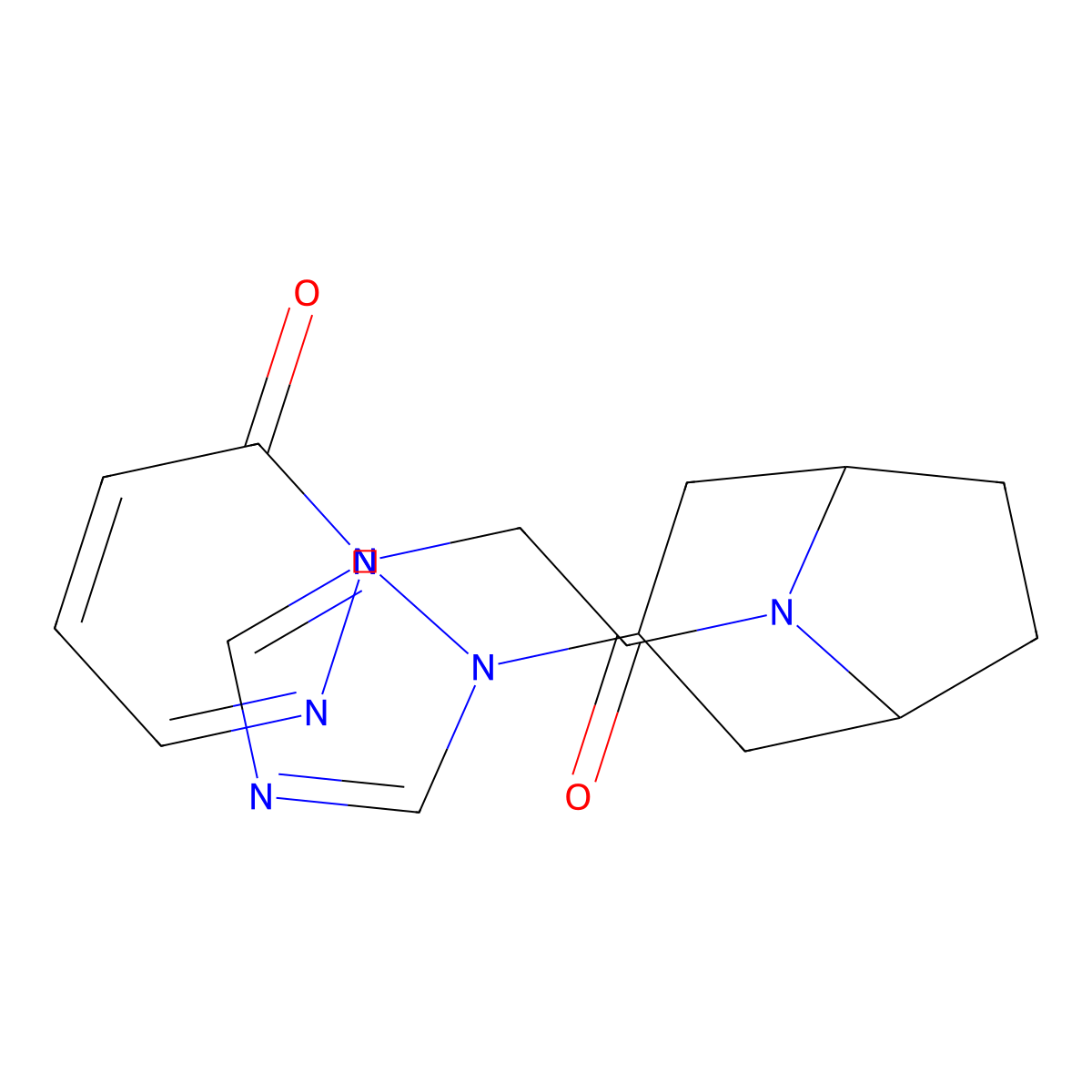 2-{2-oxo-2-[3-(1H-1,2,4-triazol-1-yl)-8-azabicyclo[3.2.1]octan-8-yl]ethyl}-2,3-dihydropyridazin-3-one molecular structure, CAS 2309556-11-2