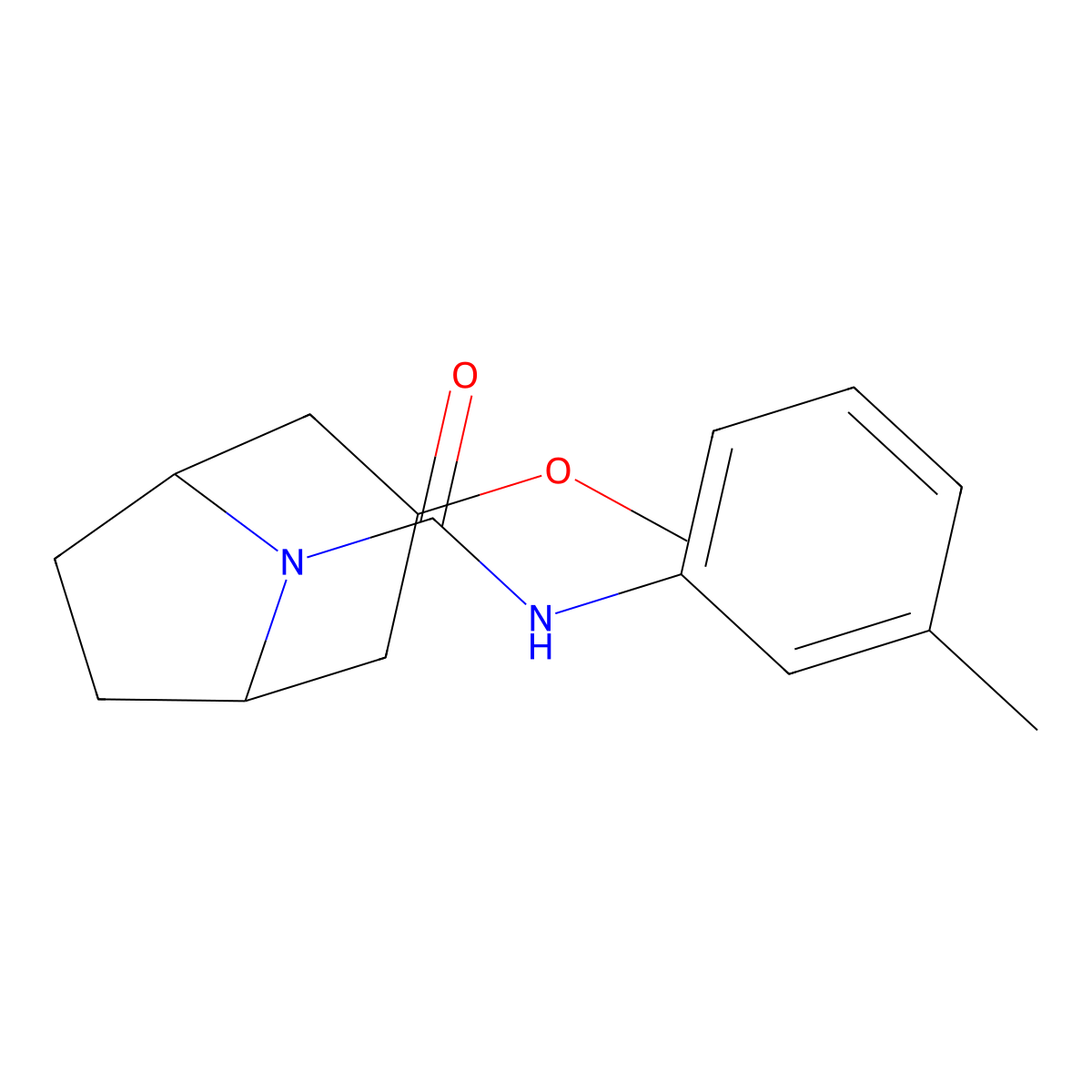 3-methoxy-N-(3-methylphenyl)-8-azabicyclo[3.2.1]octane-8-carboxamide molecular structure, CAS 2309568-95-2