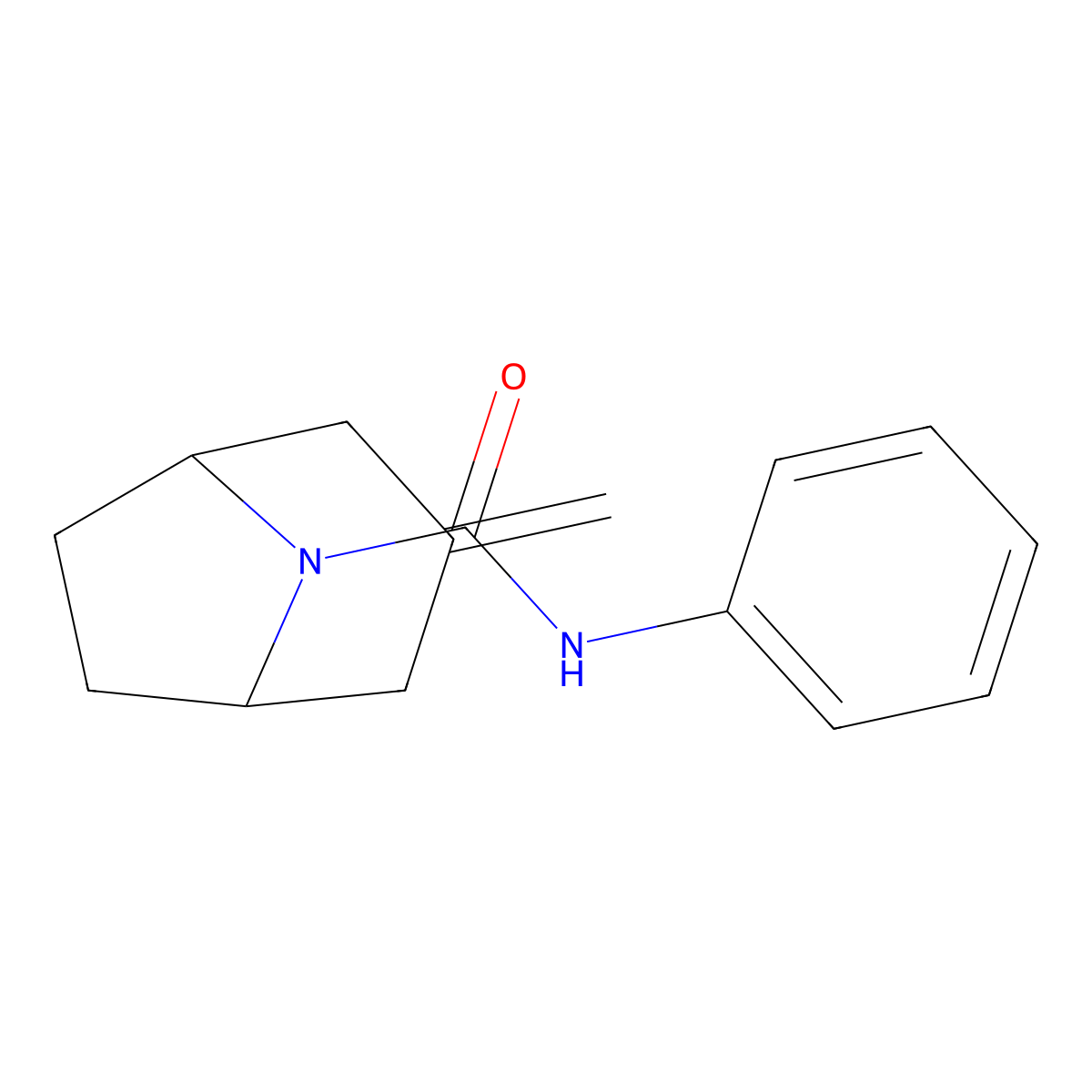 3-methylidene-N-phenyl-8-azabicyclo[3.2.1]octane-8-carboxamide molecular structure, CAS 2309569-48-8