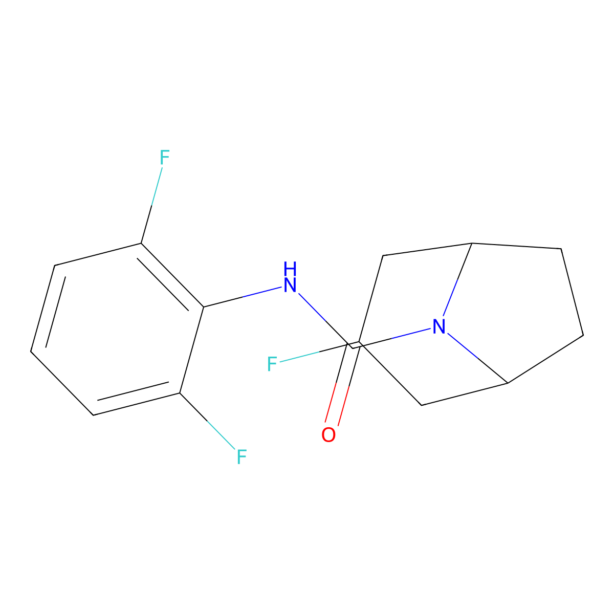 N-(2,6-Difluorophenyl)-3-fluoro-8-azabicyclo[3.2.1]octane-8-carboxamide molecular structure, CAS 2309575-59-3