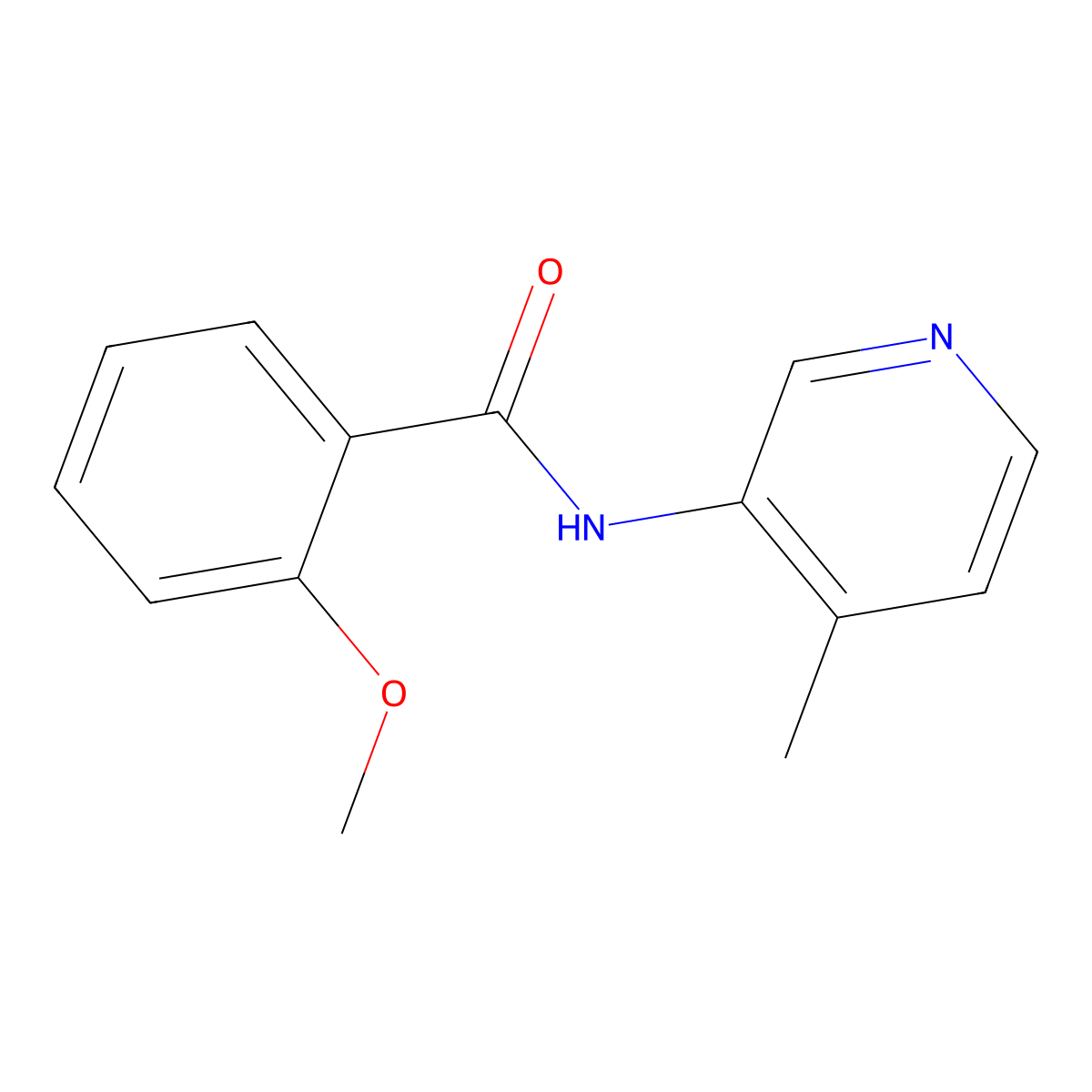 2-Methoxy-N-(4-methylpyridin-3-yl)benzamide molecular structure, CAS 2309575-82-2