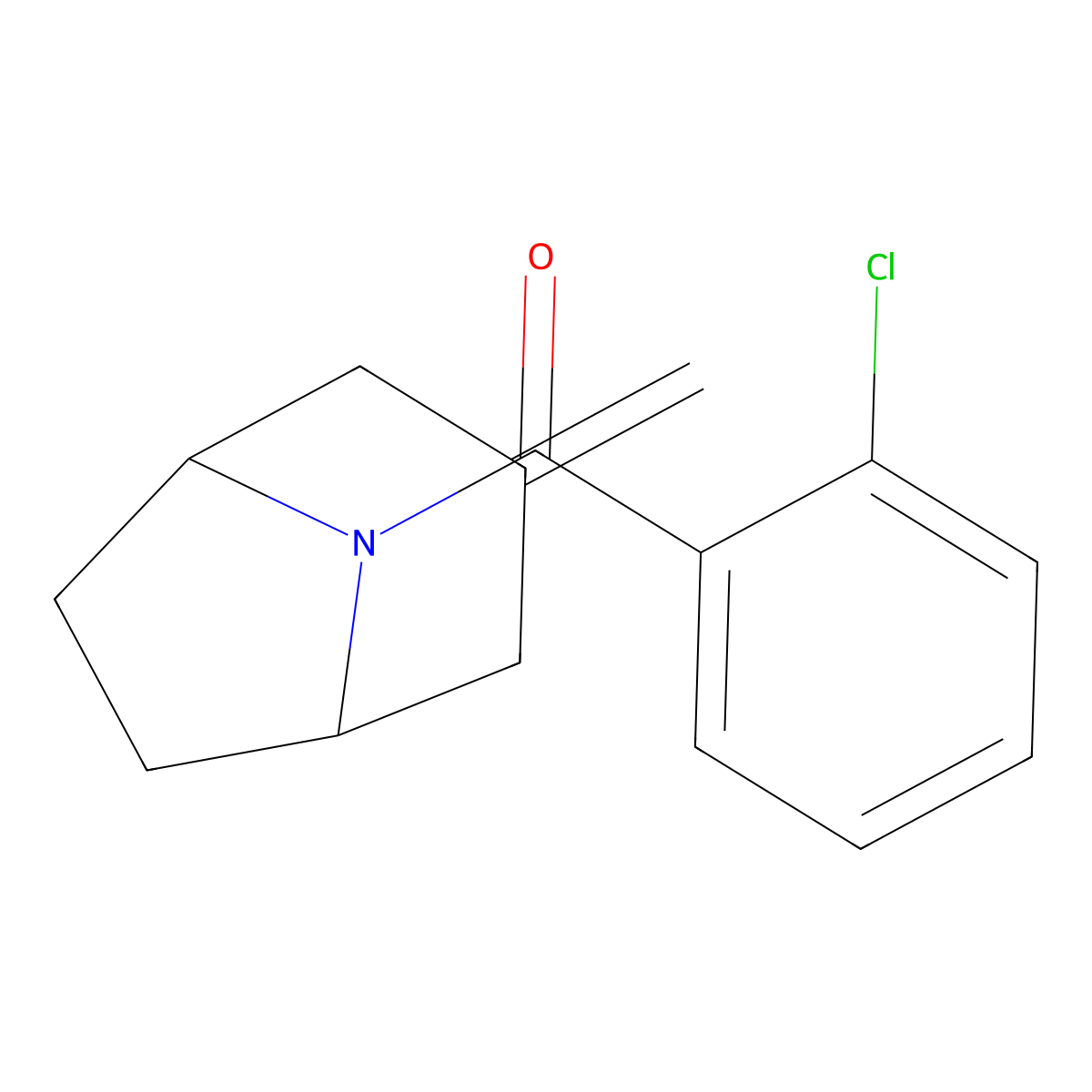 8-(2-Chlorobenzoyl)-3-methylidene-8-azabicyclo[3.2.1]octane molecular structure, CAS 2309591-31-7