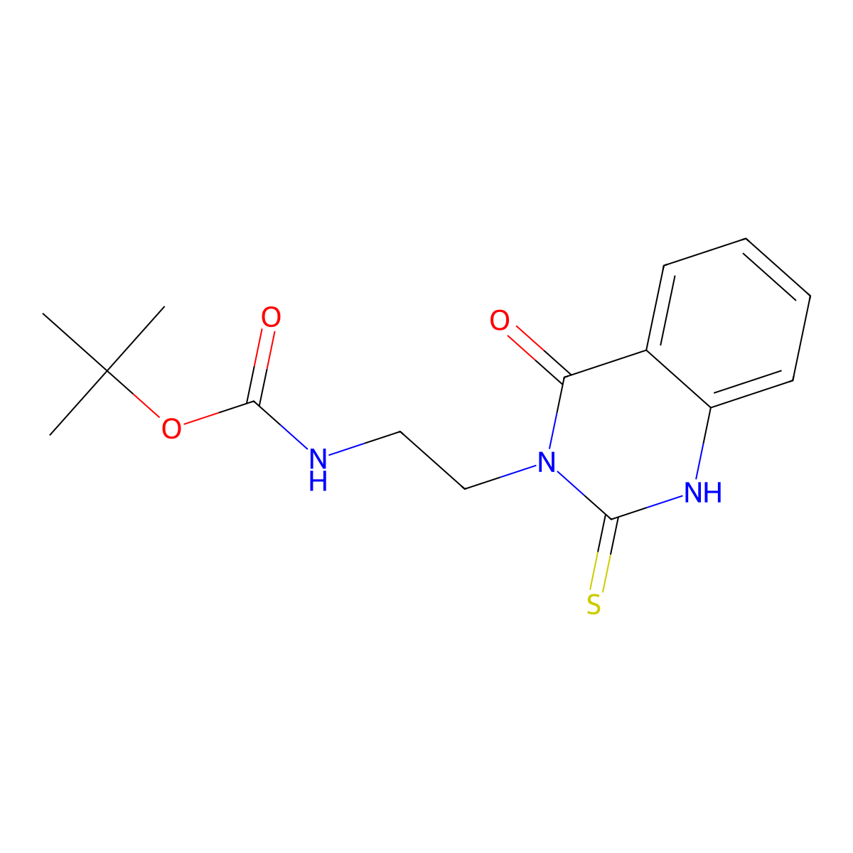 tert-butyl (2-(4-oxo-2-thioxo-1,4-dihydroquinazolin-3(2H)-yl)ethyl)carbamate molecular structure, CAS 2309592-31-0