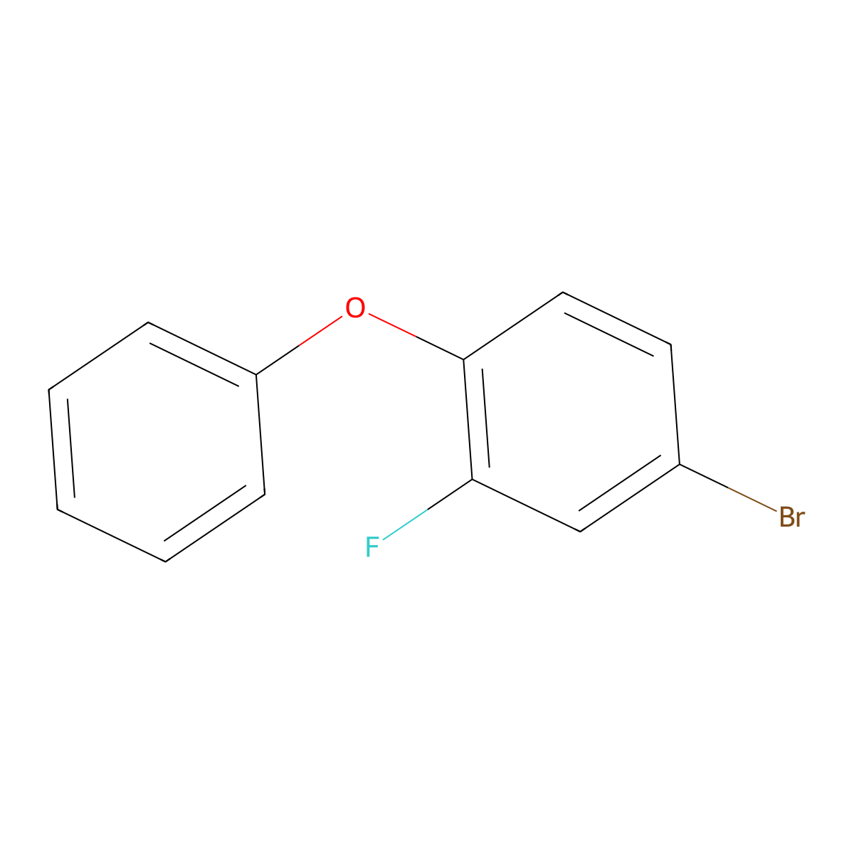 4-Bromo-2-fluoro-1-phenoxybenzene molecular structure, CAS 230961-77-0