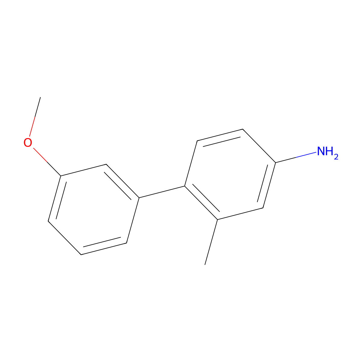 3'-Methoxy-2-methyl[1,1'-biphenyl]-4-amine molecular structure, CAS 230962-39-7