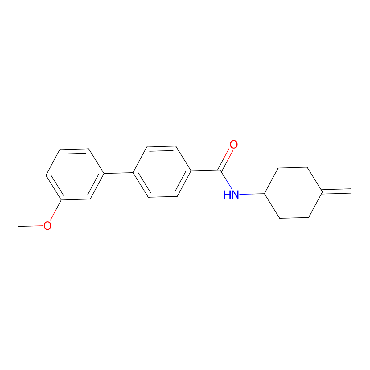 3'-methoxy-N-(4-methylenecyclohexyl)-[1,1'-biphenyl]-4-carboxamide molecular structure, CAS 2309630-59-7