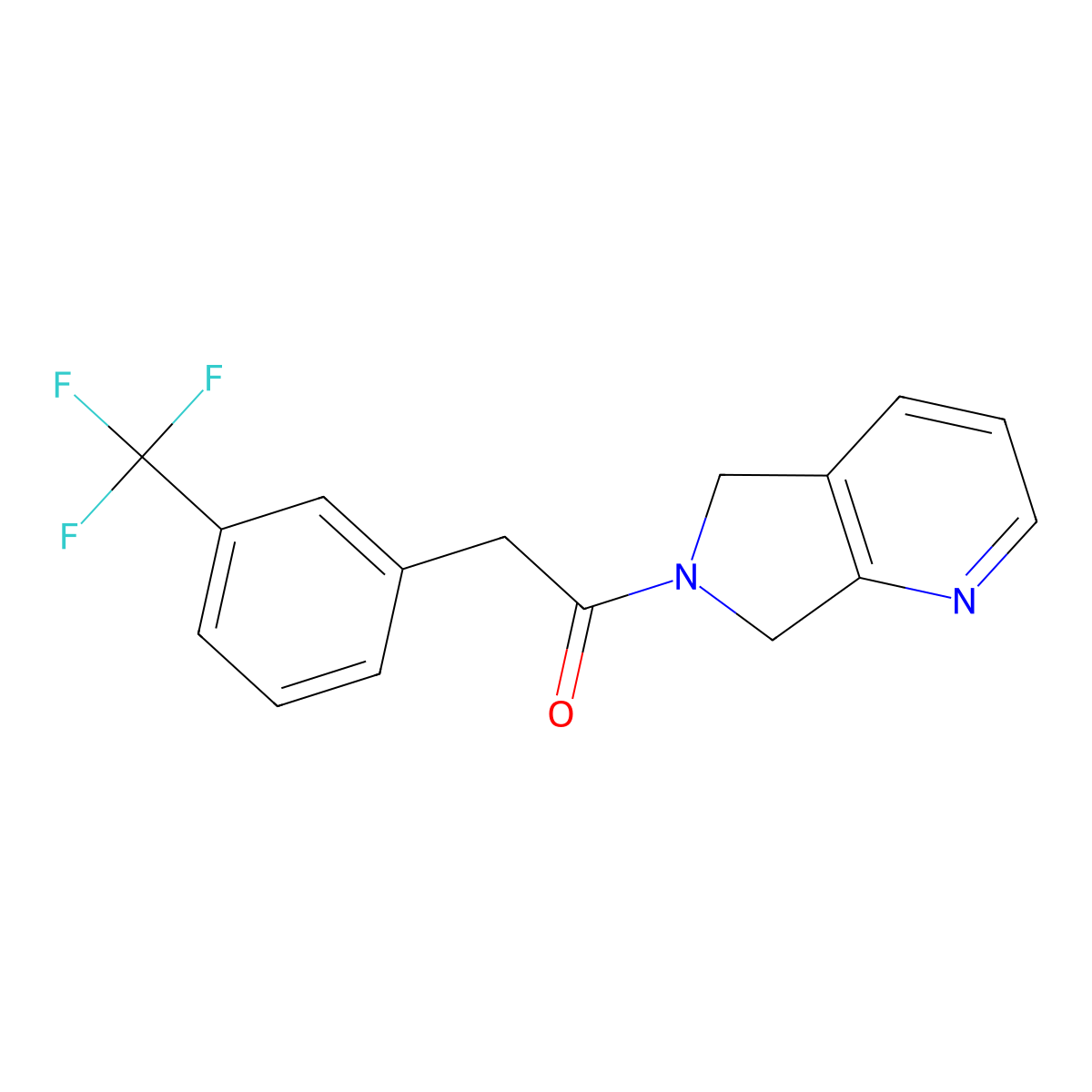 1-(5H-pyrrolo[3,4-b]pyridin-6(7H)-yl)-2-(3-(trifluoromethyl)phenyl)ethanone molecular structure, CAS 2309705-95-9