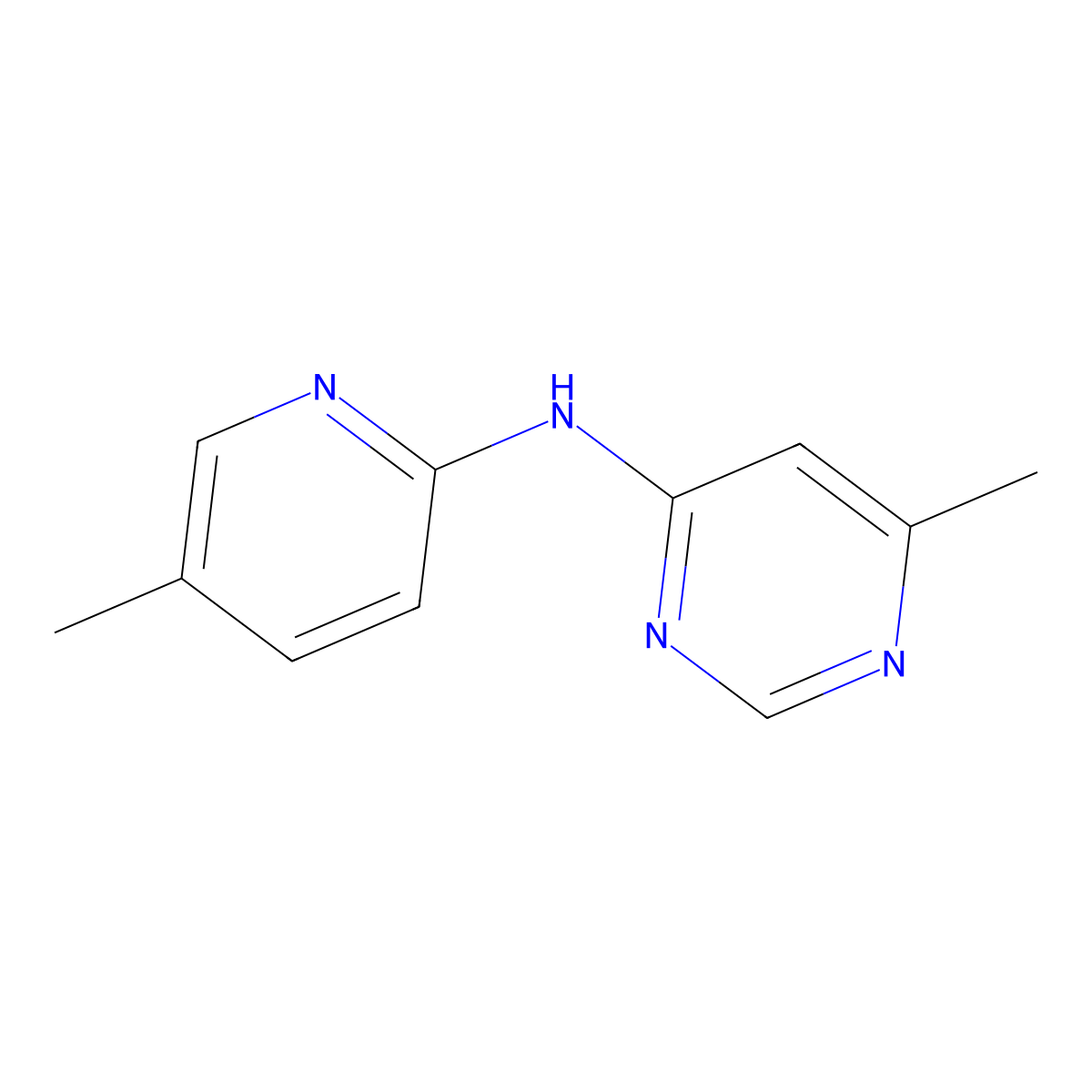 6-methyl-N-(5-methylpyridin-2-yl)pyrimidin-4-amine molecular structure, CAS 2309709-21-3