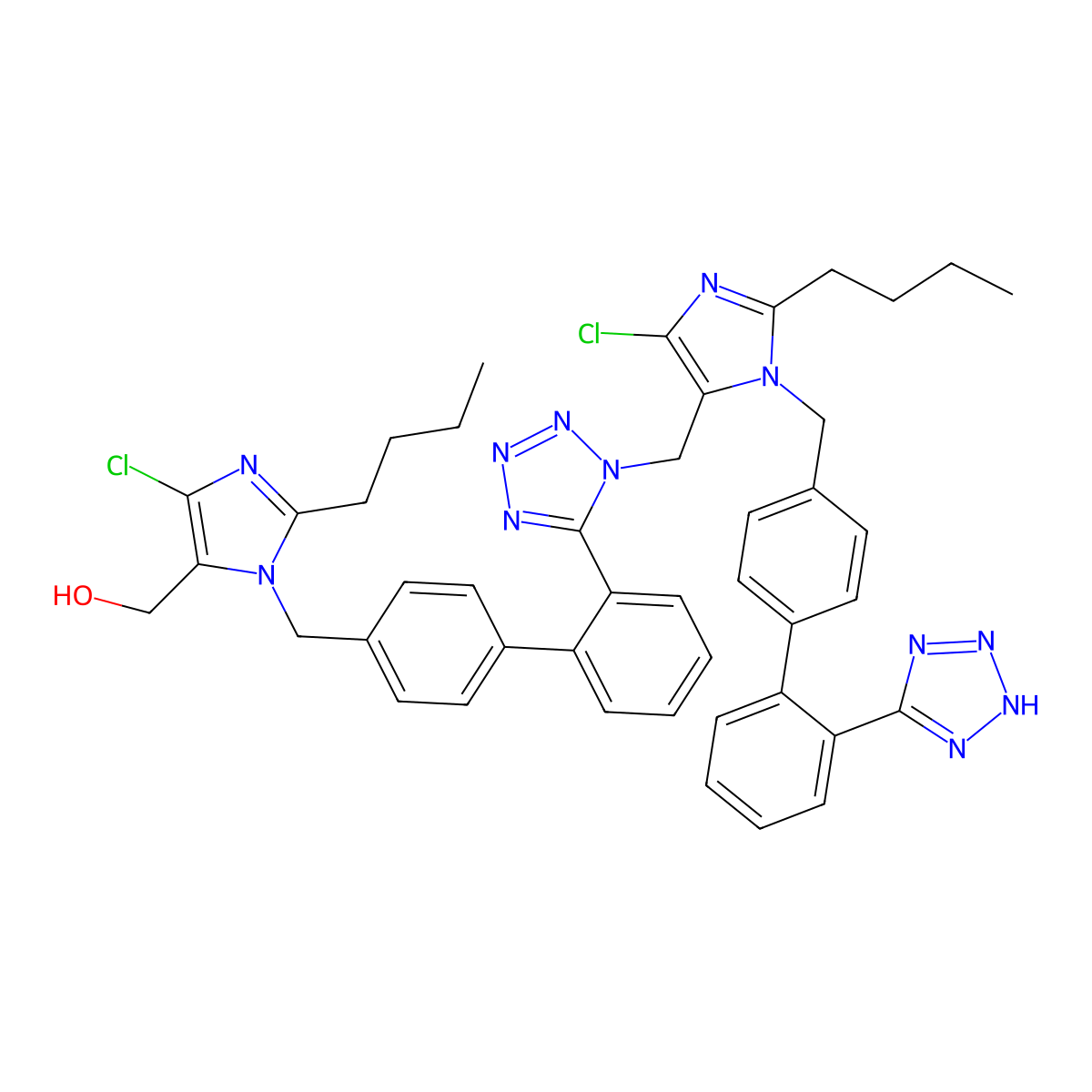 N1-Losartanyl-losartan molecular structure, CAS 230971-71-8