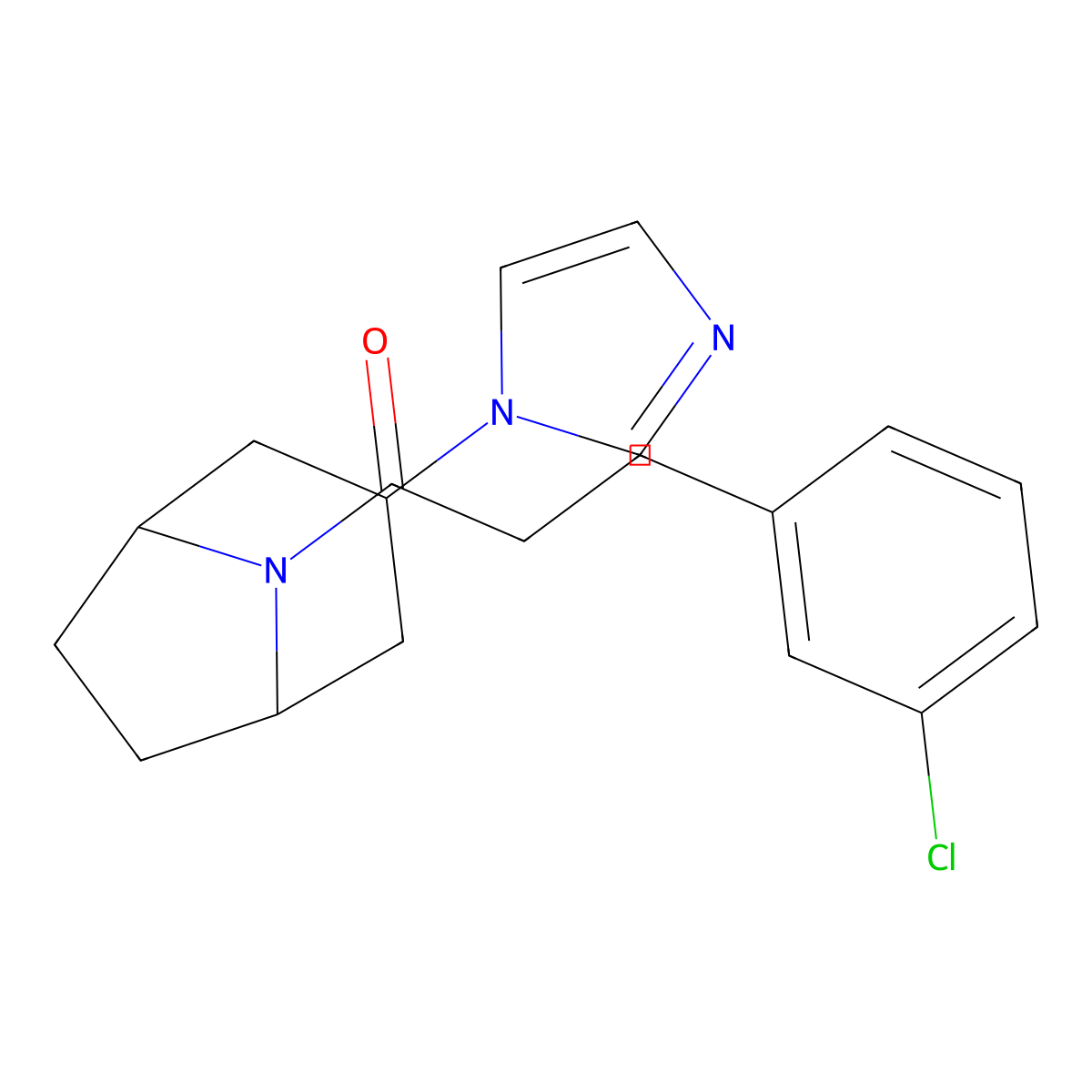 3-(3-chlorophenyl)-1-[3-(1H-imidazol-1-yl)-8-azabicyclo[3.2.1]octan-8-yl]propan-1-one molecular structure, CAS 2309713-18-4