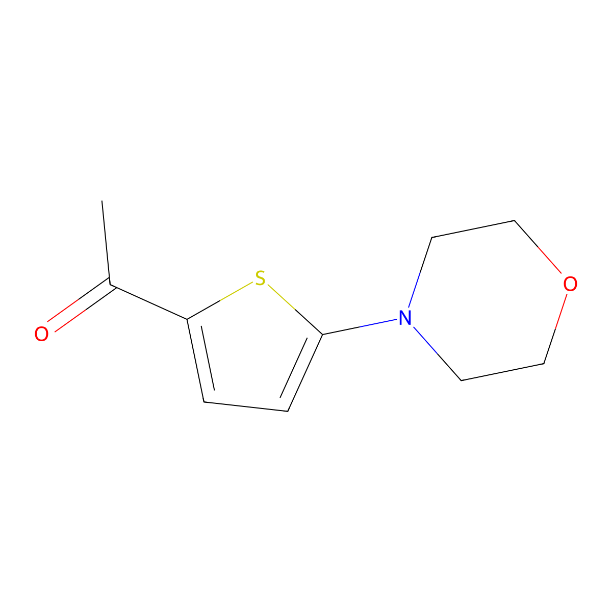 1-(5-Morpholinothiophen-2-YL)ethanone molecular structure, CAS 230972-02-8