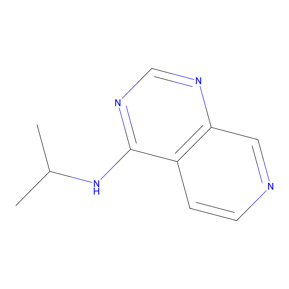 N-isopropylpyrido[3,4-d]pyrimidin-4-amine molecular structure, CAS 2309727-50-0