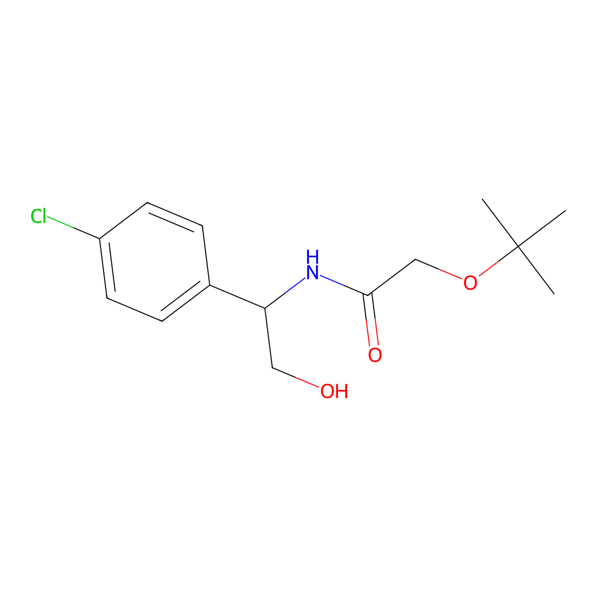 2-(tert-butoxy)-N-[1-(4-chlorophenyl)-2-hydroxyethyl]acetamide molecular structure, CAS 2309728-36-5