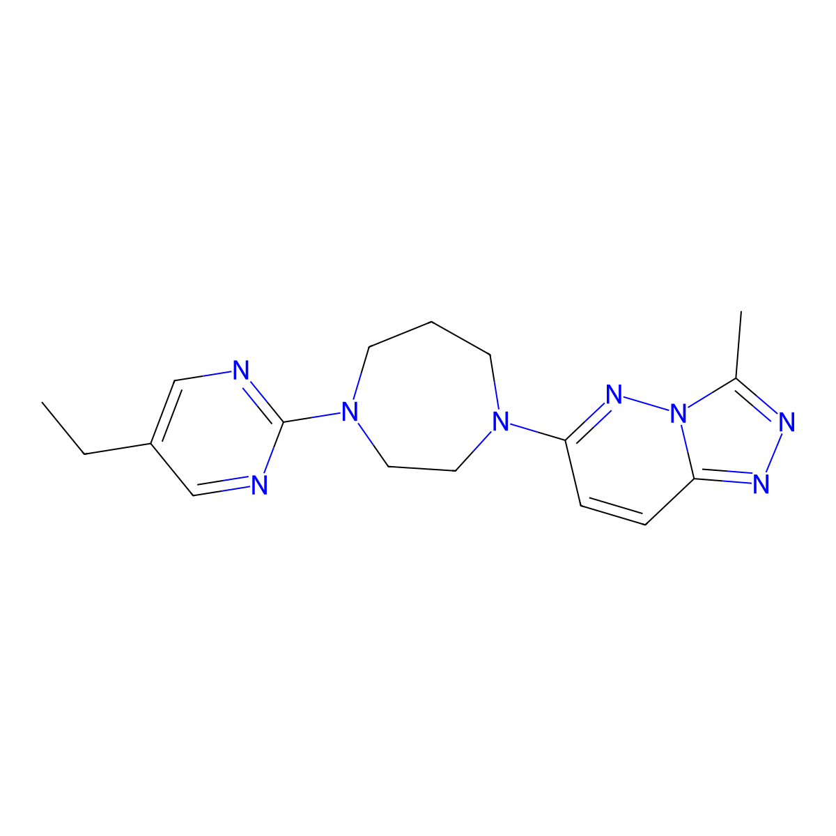 1-(5-Ethylpyrimidin-2-yl)-4-{3-methyl-[1,2,4]triazolo[4,3-b]pyridazin-6-yl}-1,4-diazepane molecular structure, CAS 2309731-99-3