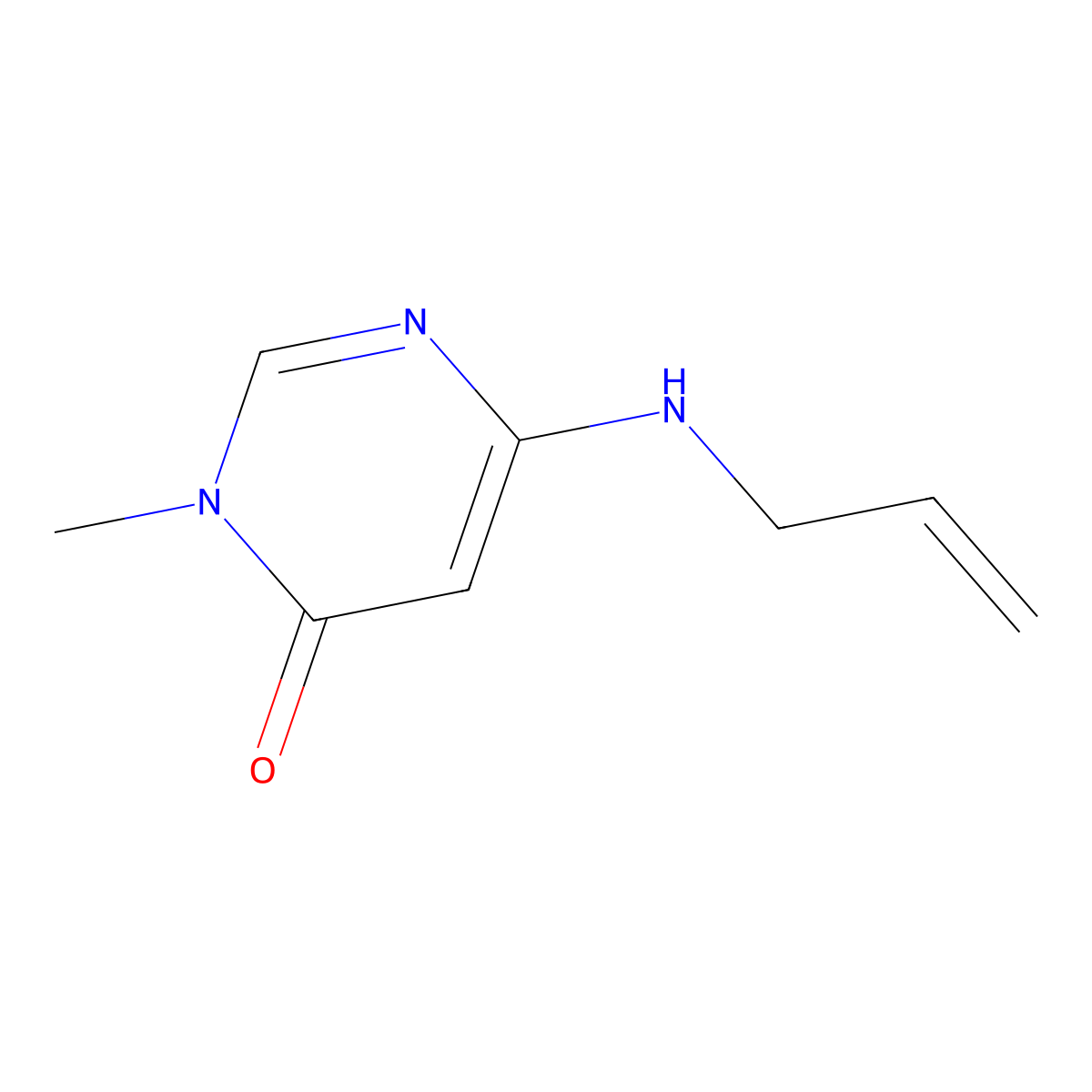6-(allylamino)-3-methylpyrimidin-4(3H)-one molecular structure, CAS 2309734-60-7