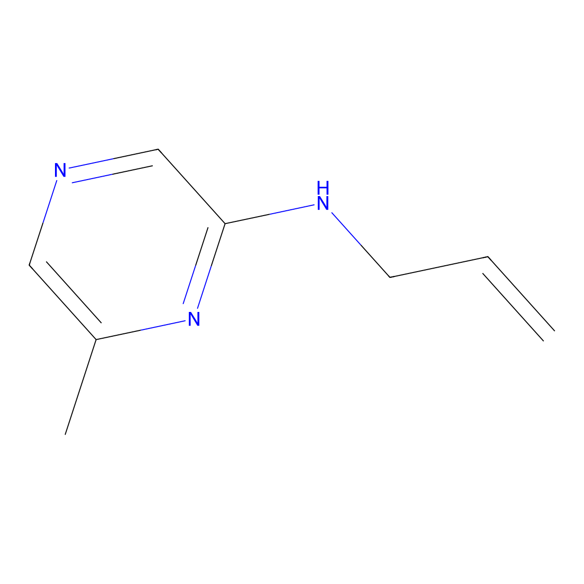 N-allyl-6-methylpyrazin-2-amine molecular structure, CAS 2309734-67-4