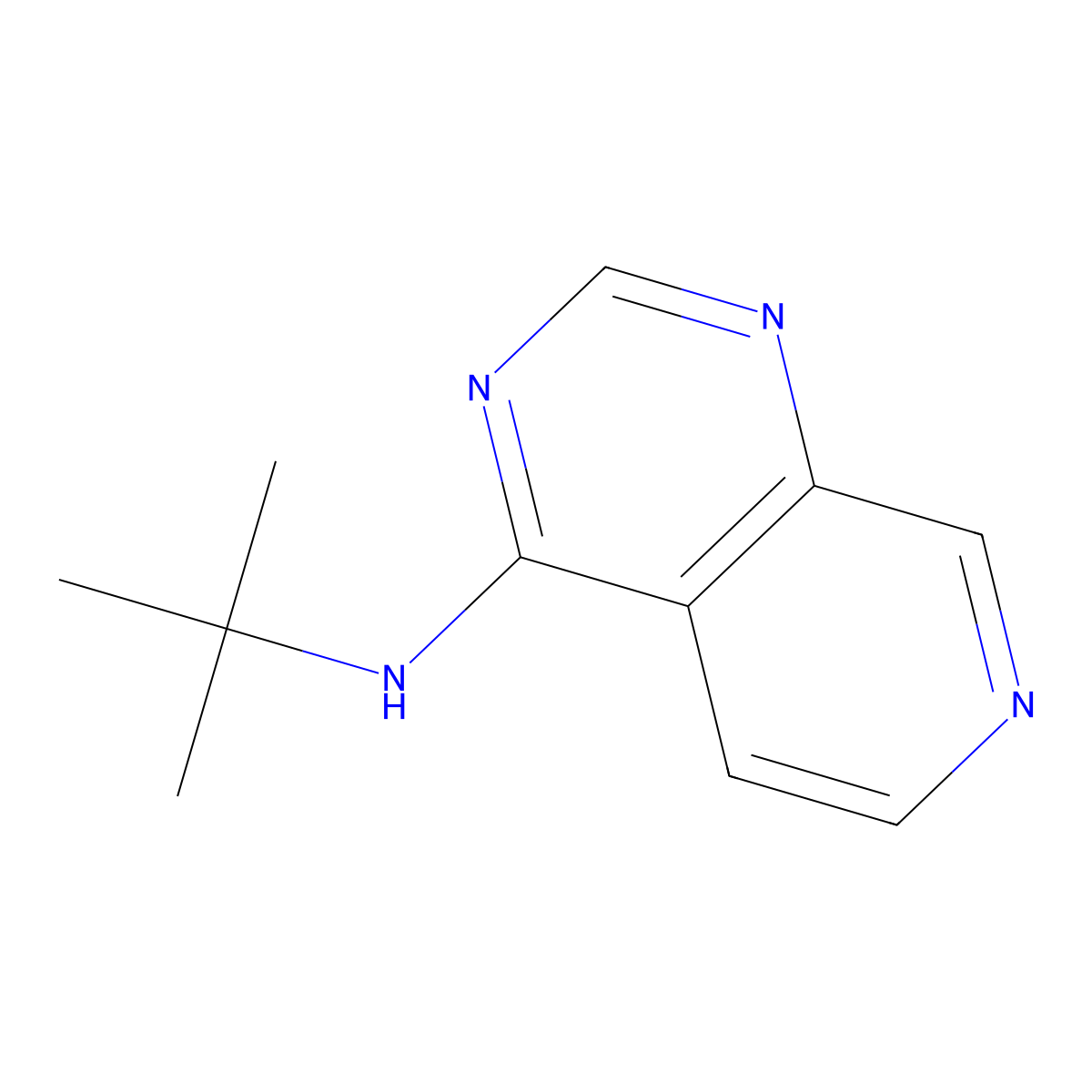 N-tert-butylpyrido[3,4-d]pyrimidin-4-amine molecular structure, CAS 2309735-01-9