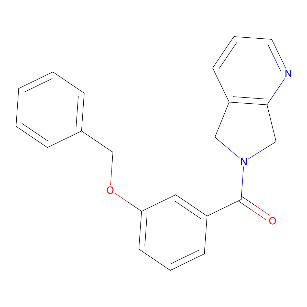 6-[3-(benzyloxy)benzoyl]-5H,6H,7H-pyrrolo[3,4-b]pyridine molecular structure, CAS 2309746-64-1