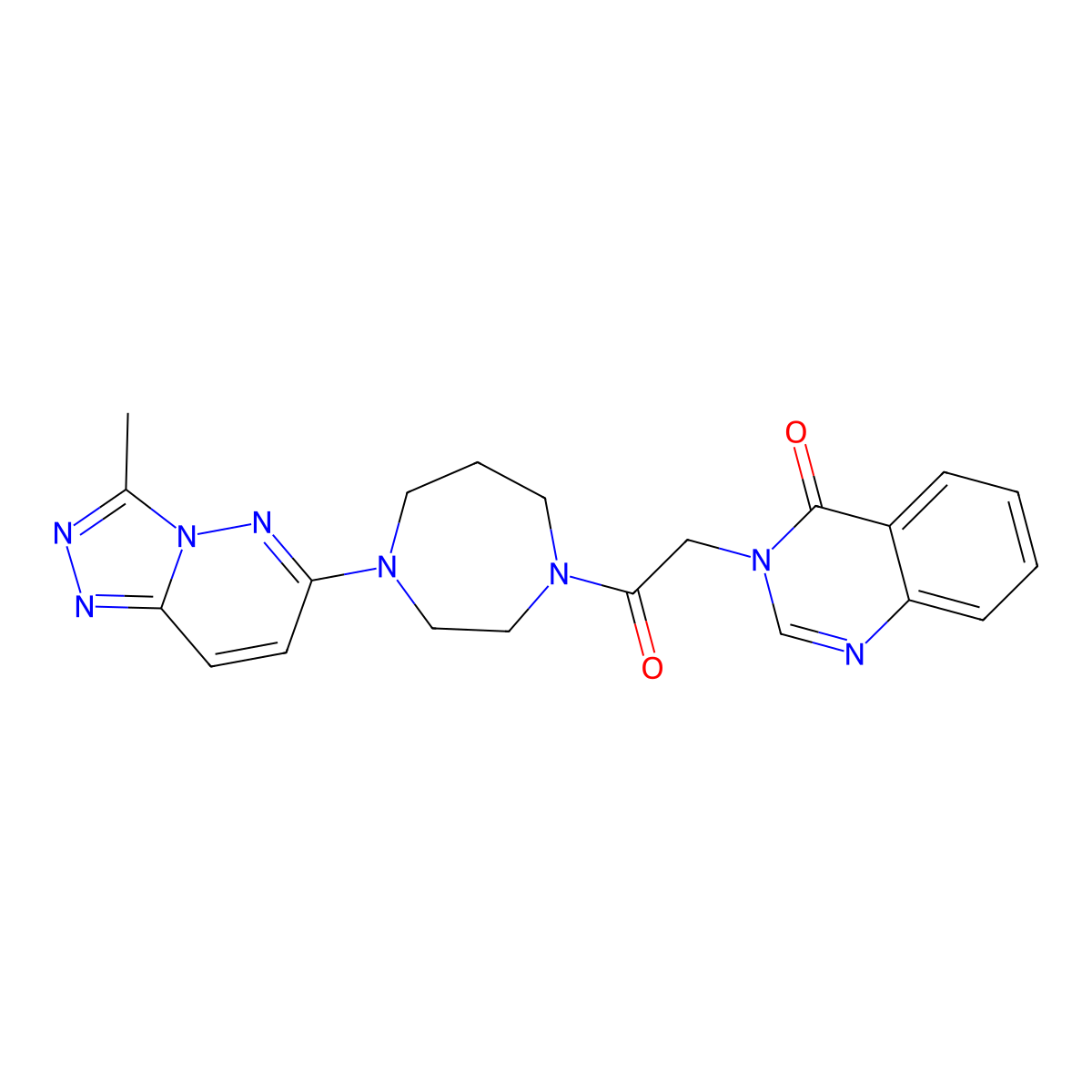 3-[2-(4-{3-Methyl-[1,2,4]triazolo[4,3-b]pyridazin-6-yl}-1,4-diazepan-1-yl)-2-oxoethyl]-3,4-dihydroquinazolin-4-one molecular structure, CAS 2309748-37-4